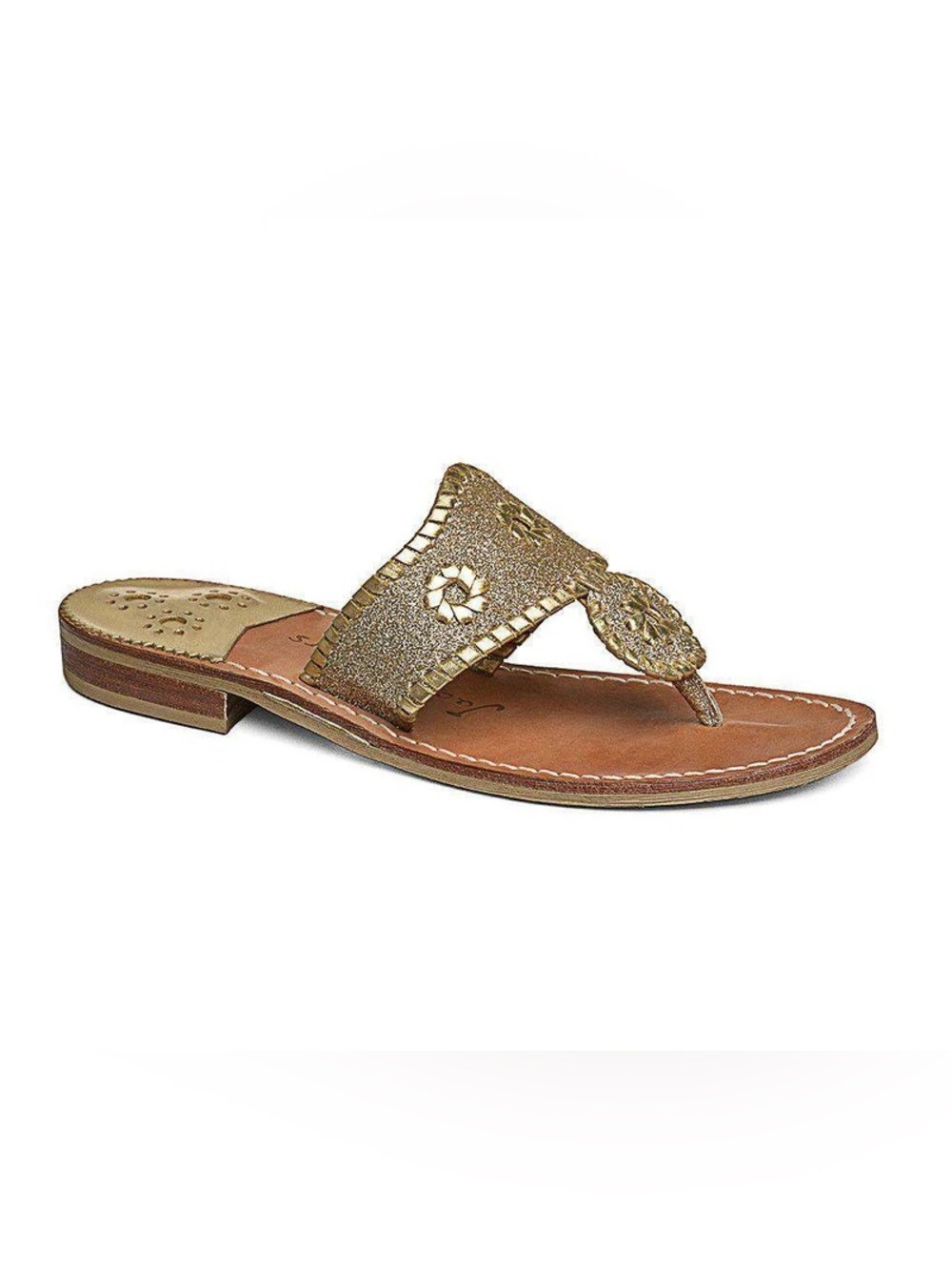 Sparkle Jack Sandal Navajo in Gold by Jack Rogers 10M LKN